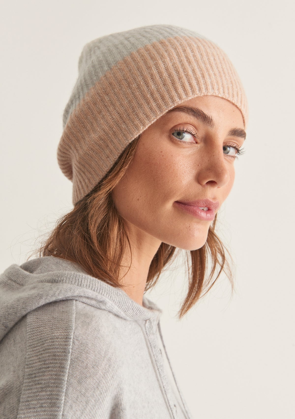 Cashmere knit hot sale hat