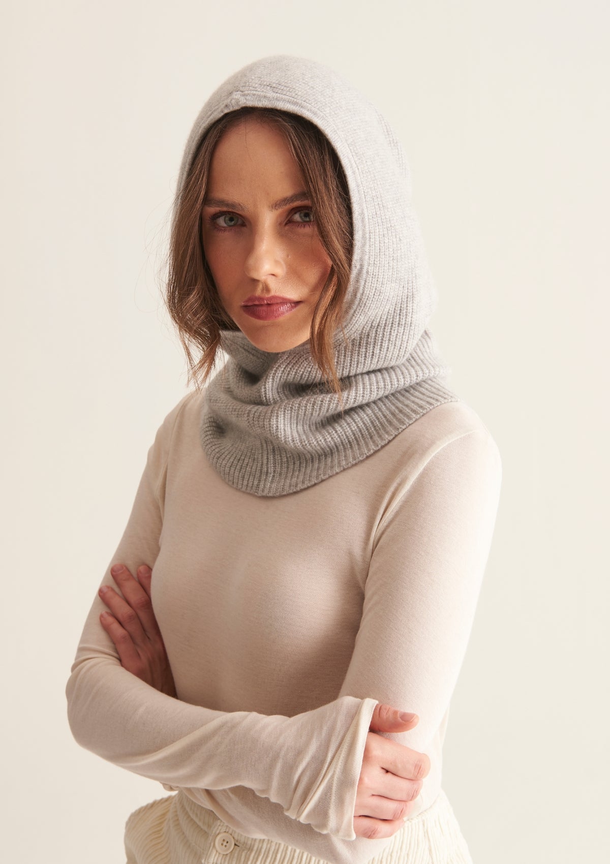 Cashmere hood clearance scarf