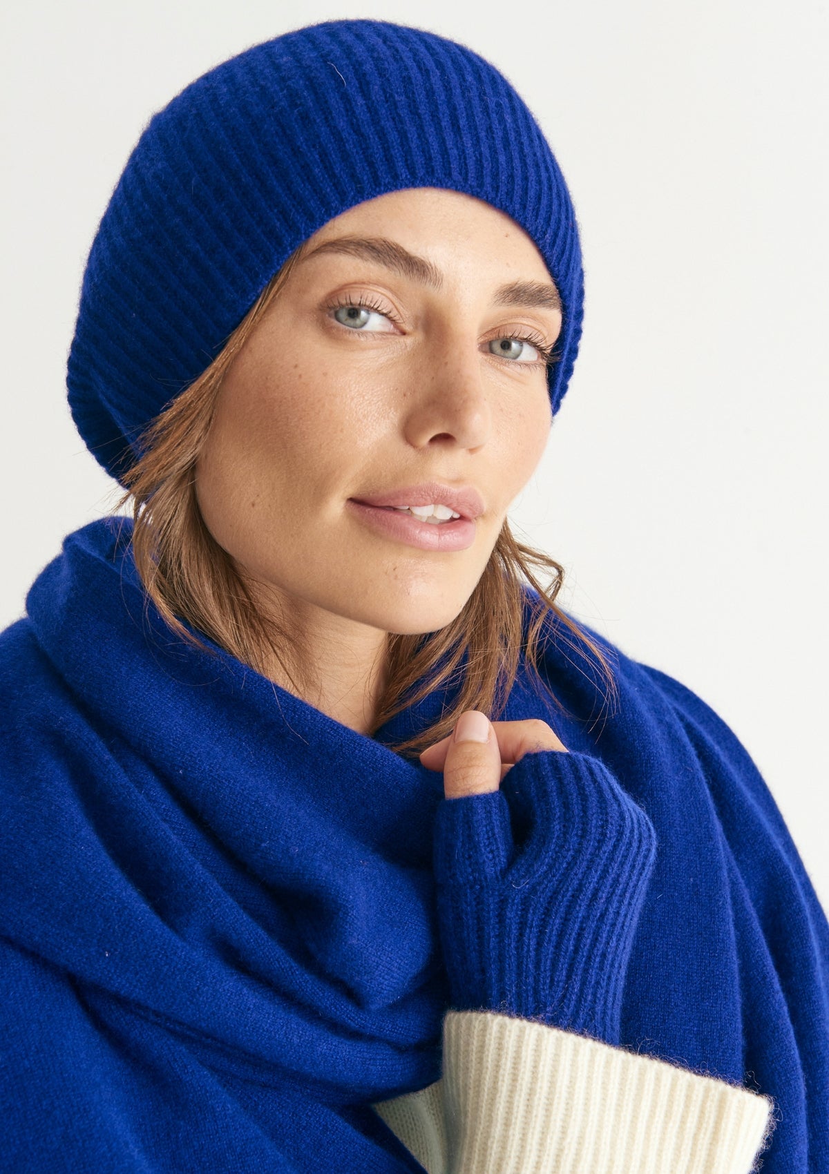 Blue cashmere clearance