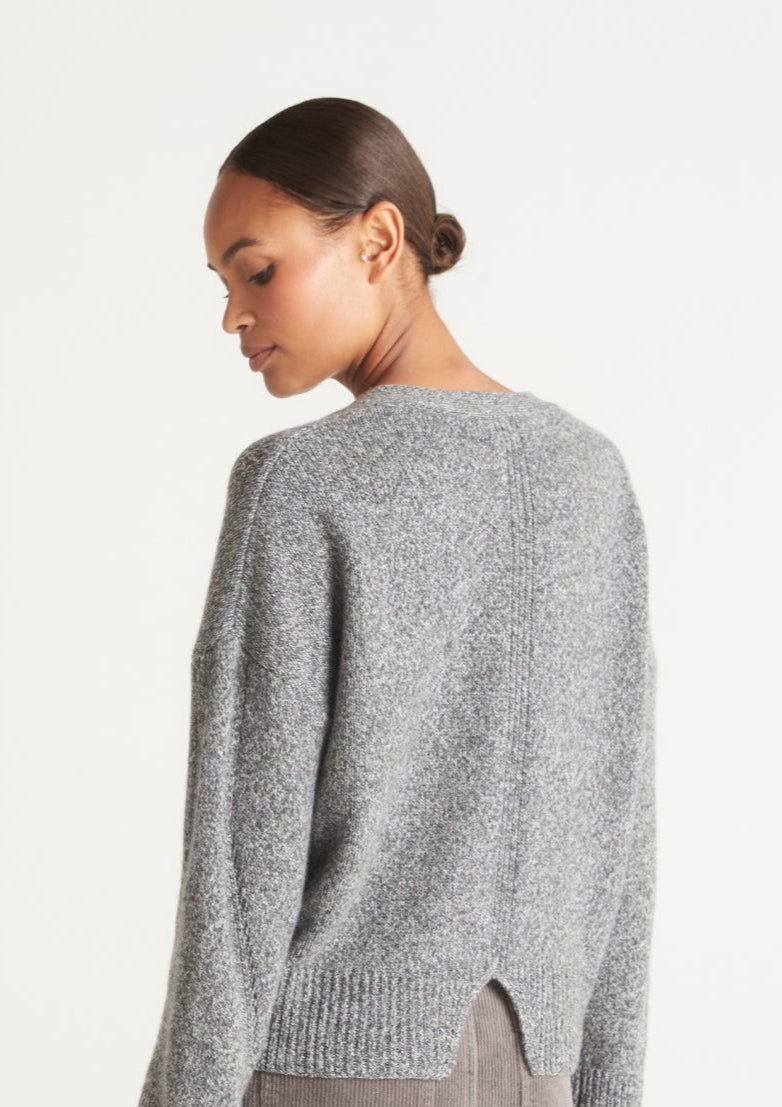 Lofty Cashmere Cardigan in Canyon Grey