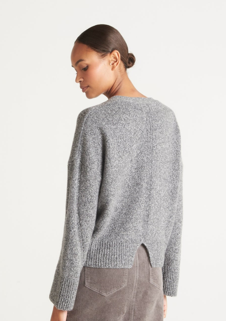 Lofty Cashmere Cardigan in Canyon Grey