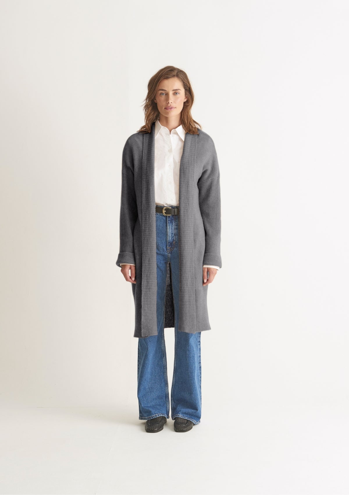 Cashmere edge to edge clearance cardigan