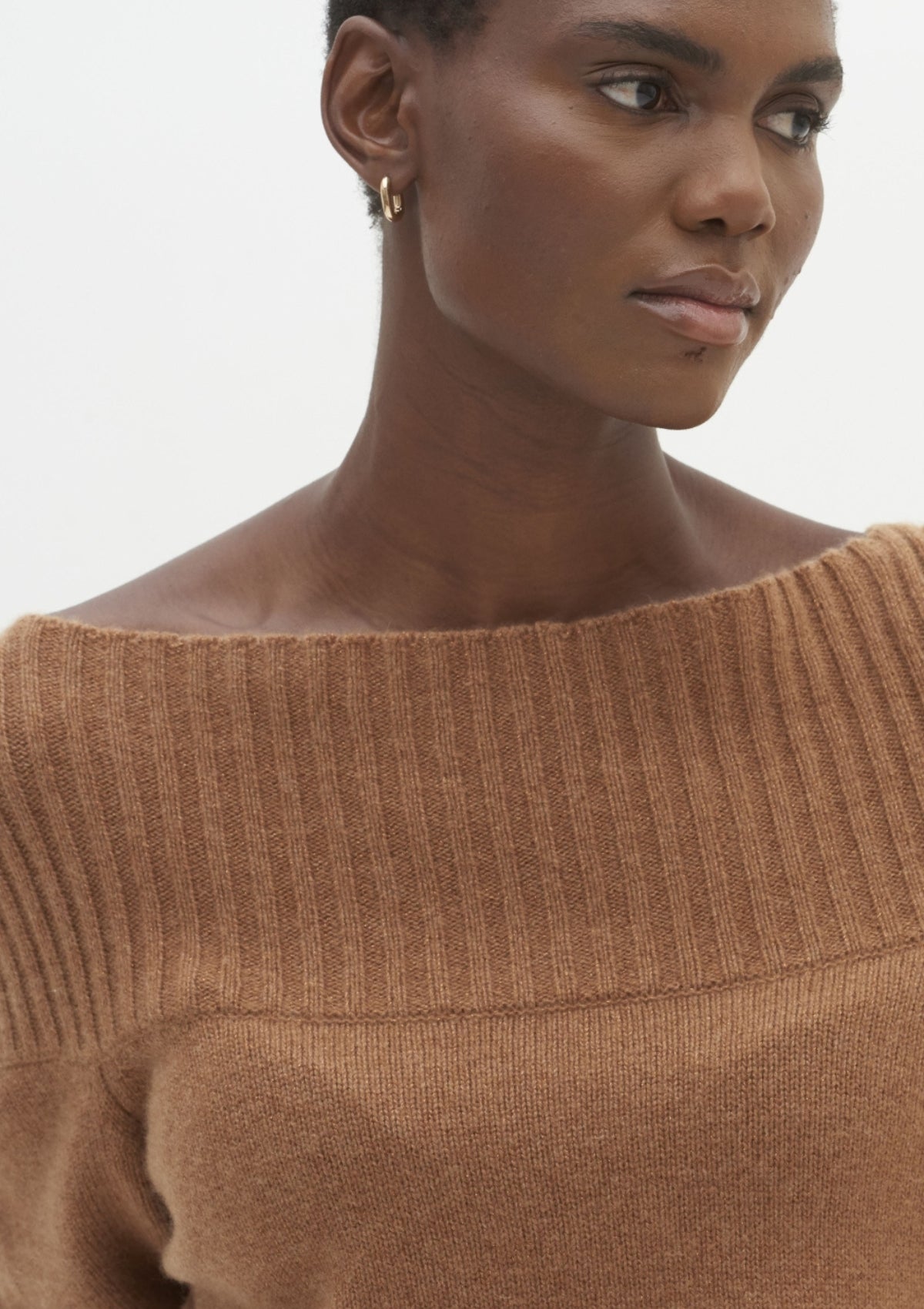 Cashmere boat cheap neck jumper