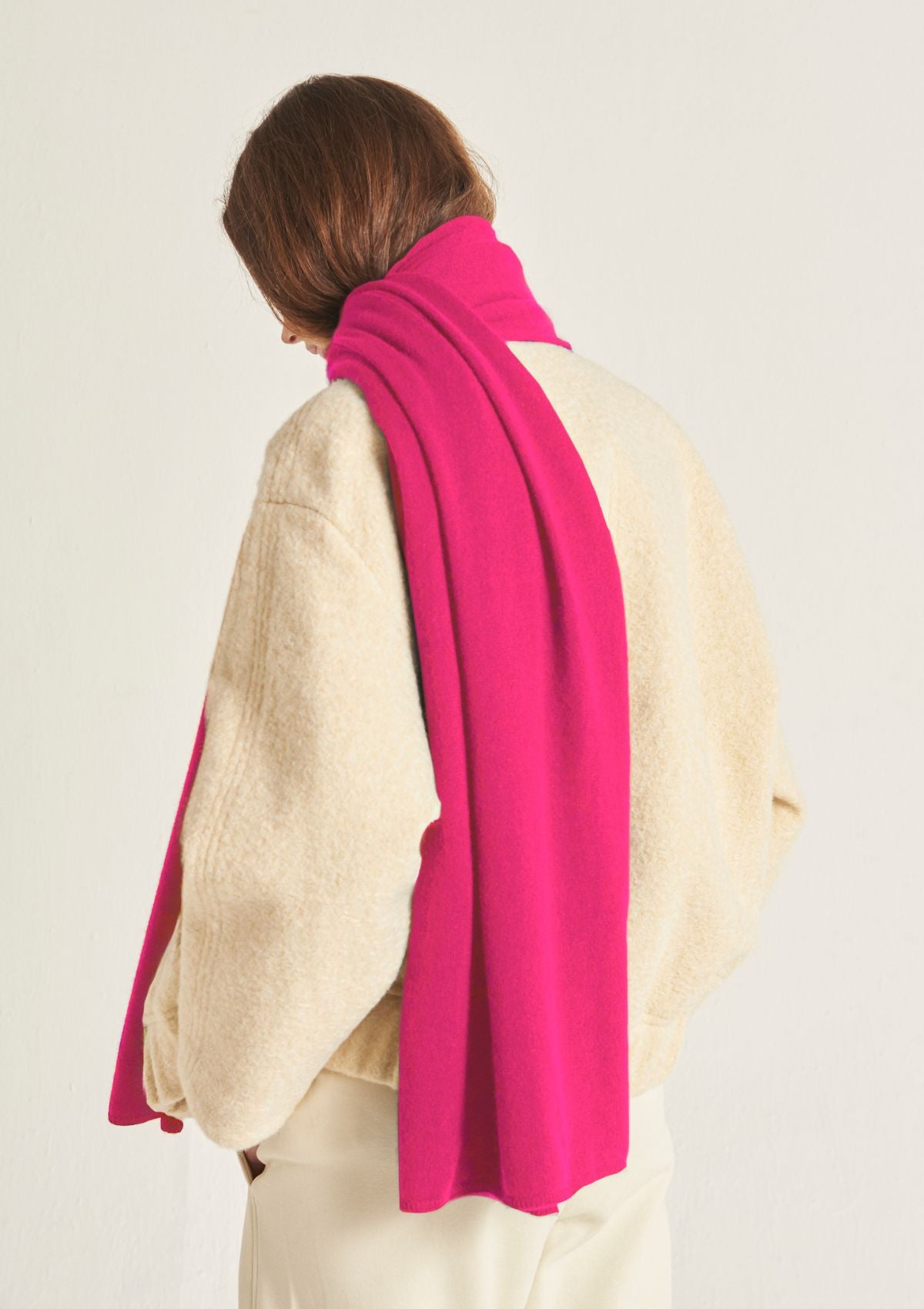 Lofty Cashmere Scarf in Rose Pink