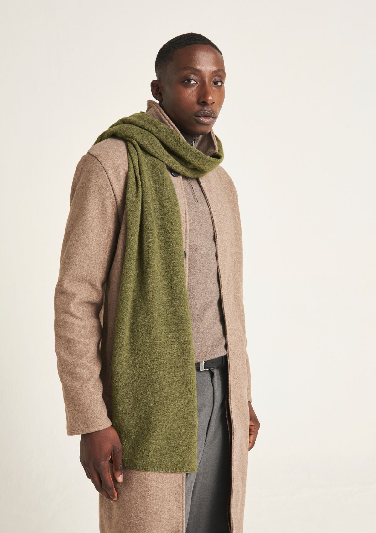 Mens Lofty Scarf in Bayleaf Green