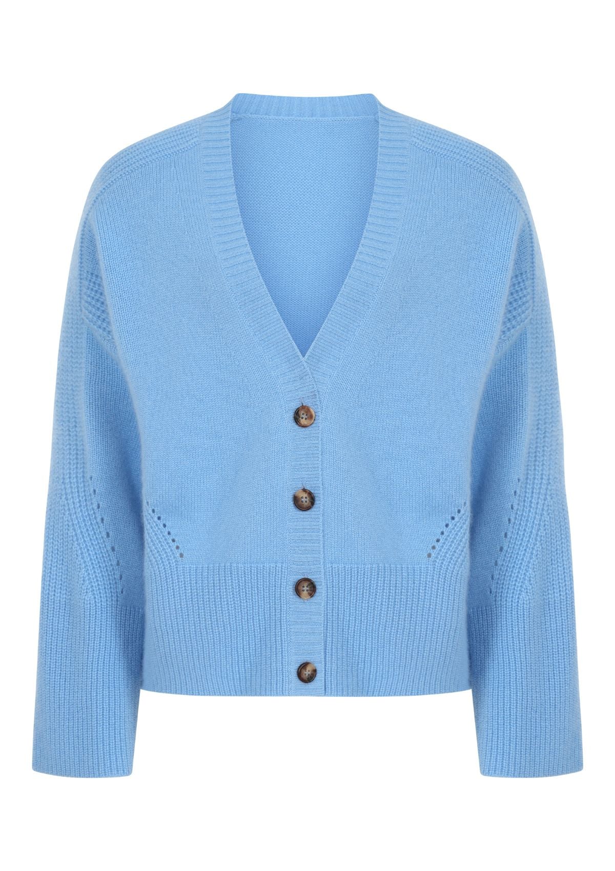 Cashmere Lofty Cardigan in Delta Blue