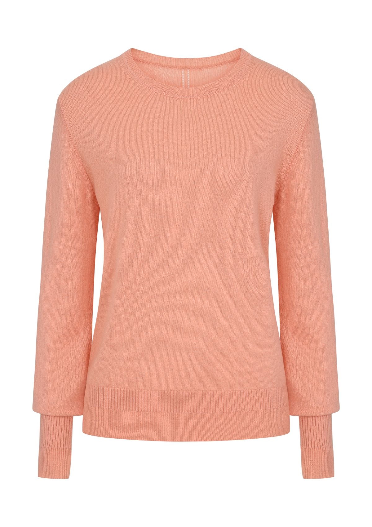 Cashmere Crew Neck Sweater in Nectar Peach