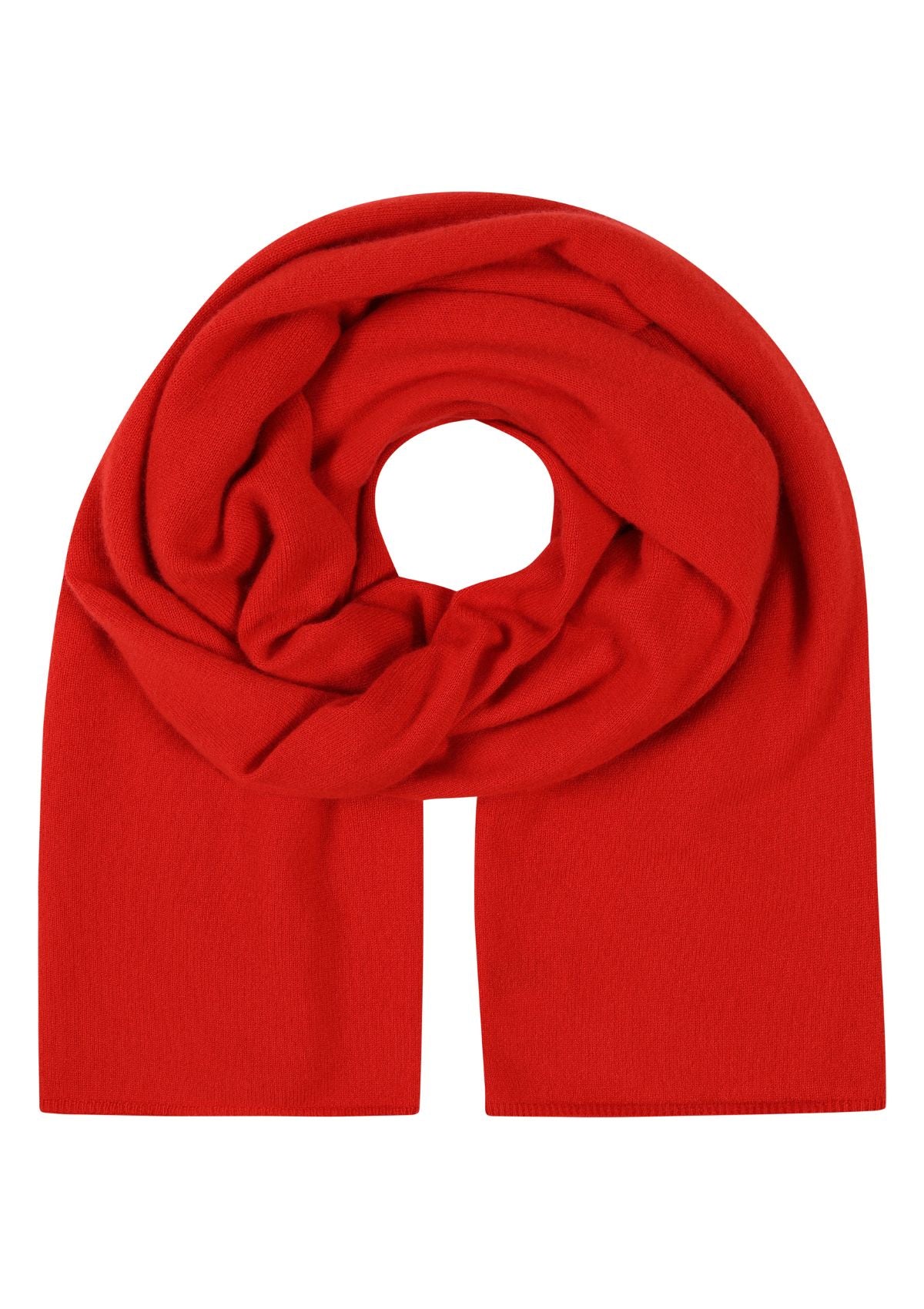 Cashmere Lofty Blanket Scarf in Tomato Red