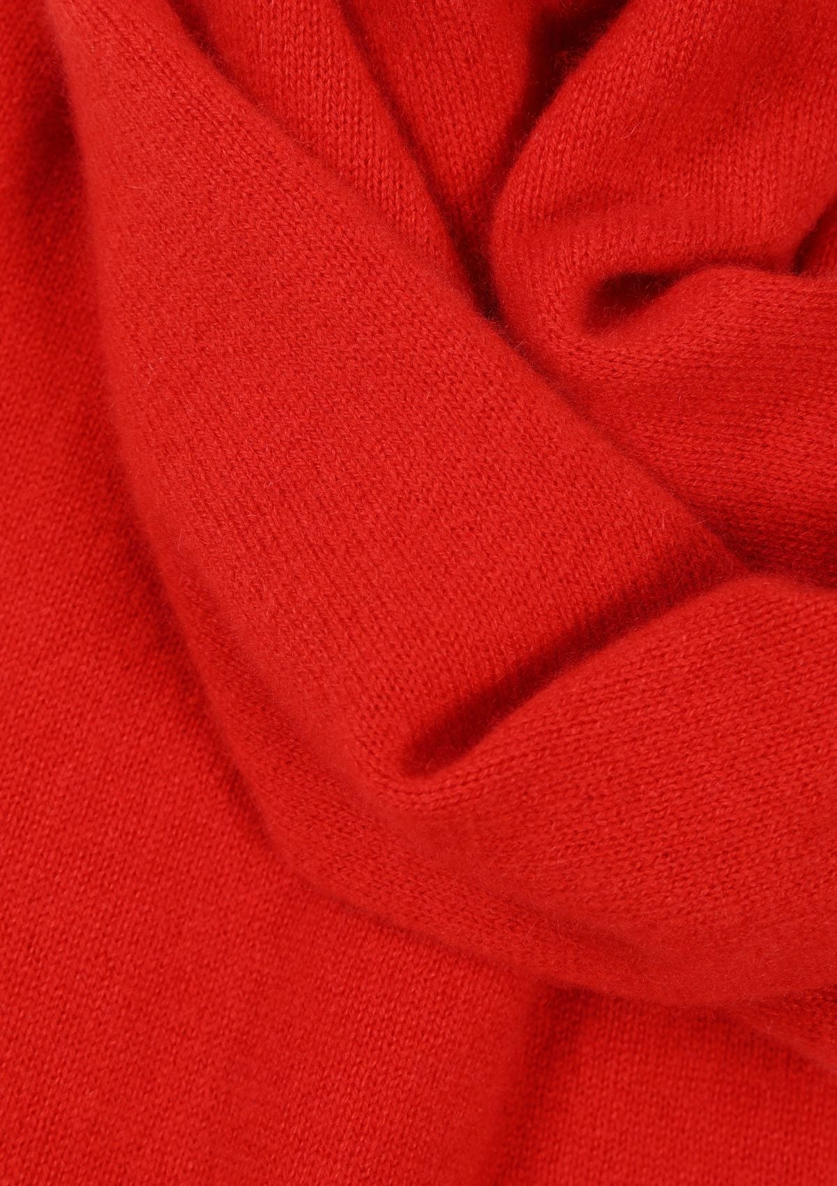 Cashmere Lofty Blanket Scarf in Tomato Red